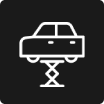 Car with wrench icon